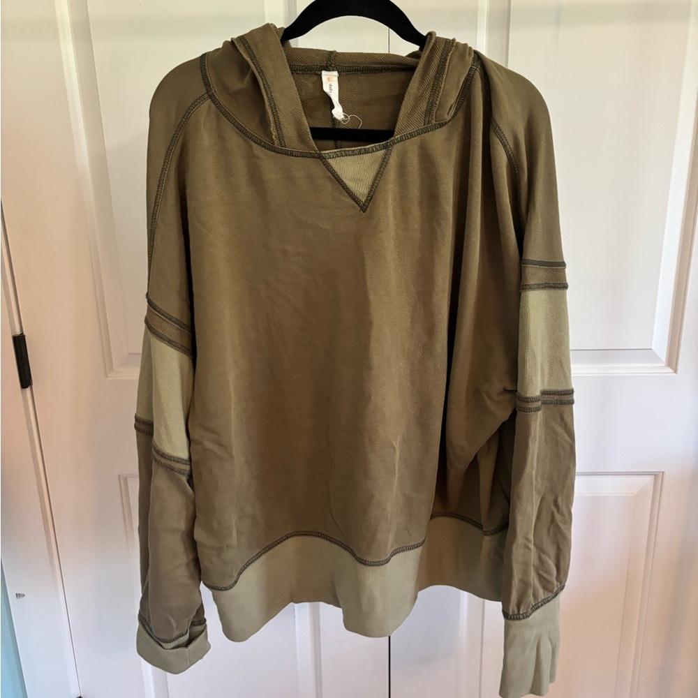Anthropologie Olive Green Hoodie
